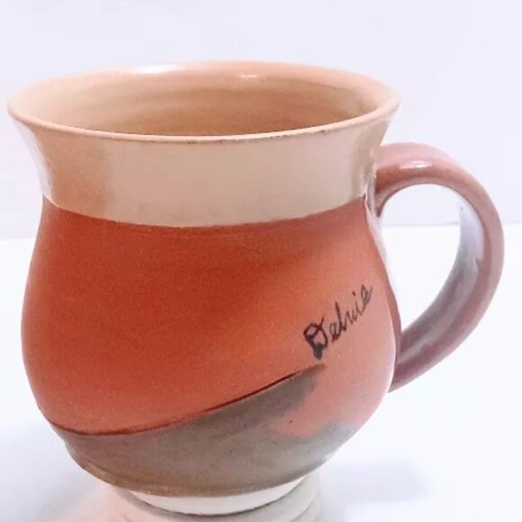 Handmade Artist Signed Studio Pottery 3.5" Mugs - Picture 11 of 16